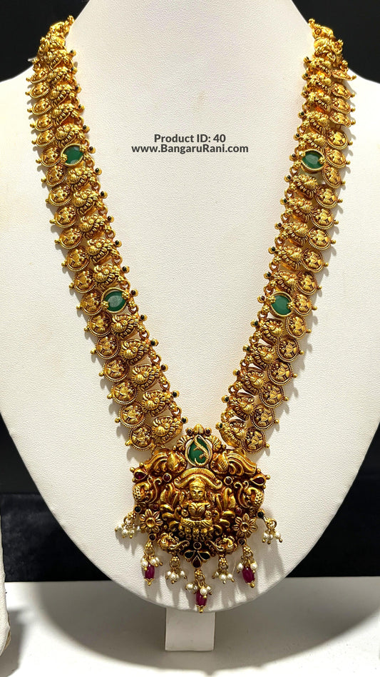 Saravana Jewellers 63.1gms SILVER HARAMS 916 Nakshi