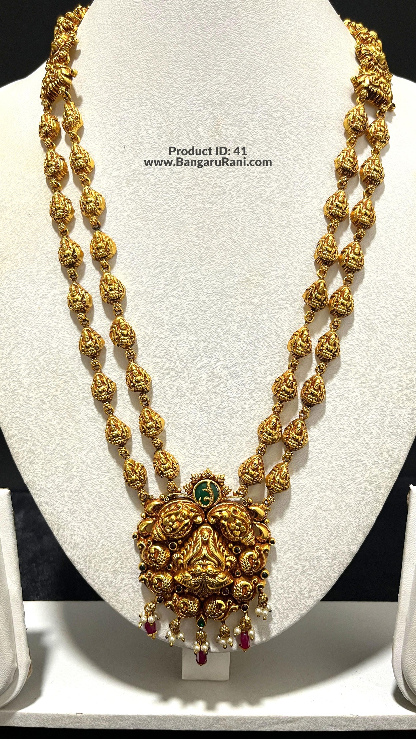 Saravana Jewellers 45.5gms SILVER HARAMS 916 Nakshi