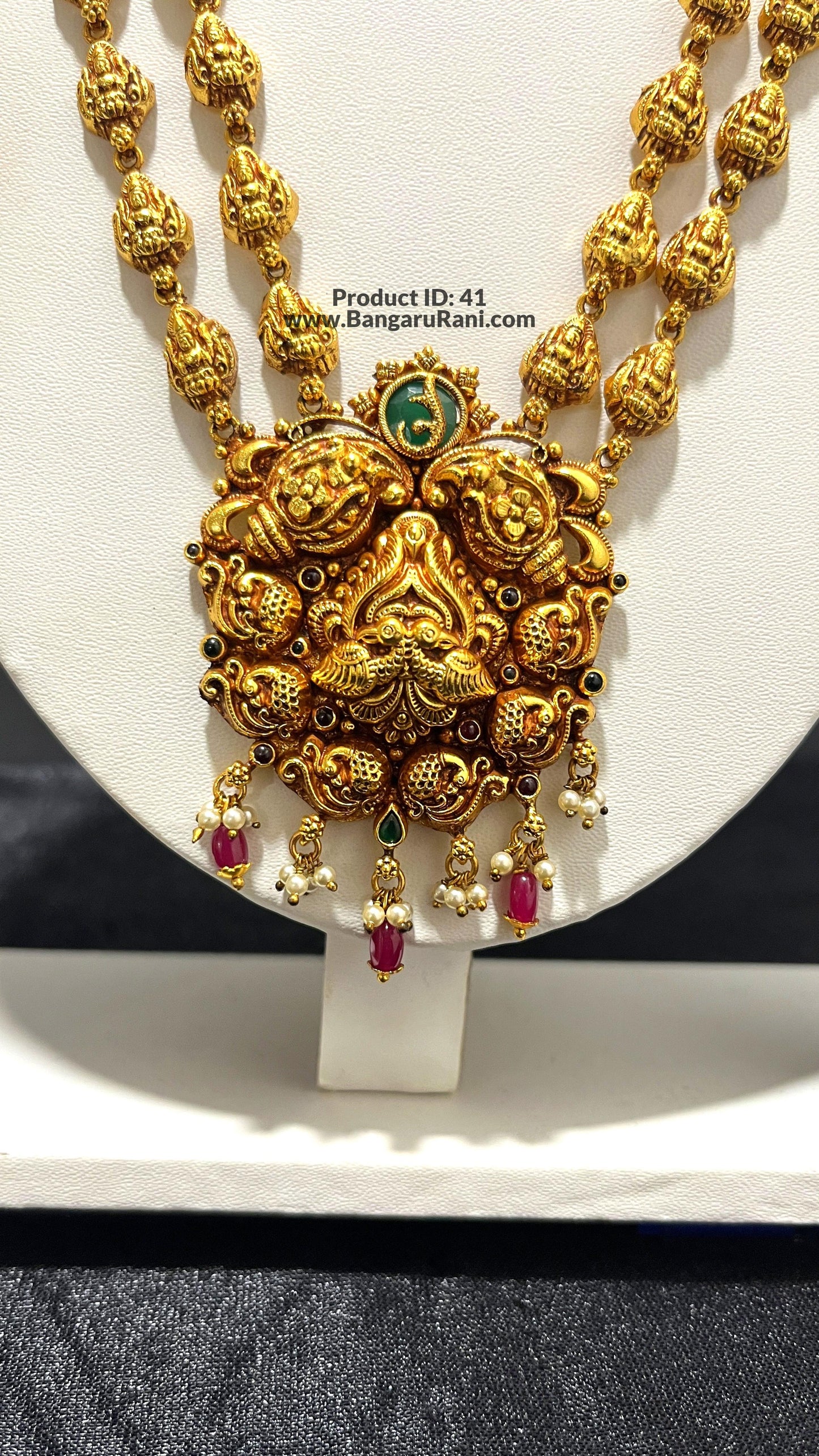 Saravana Jewellers 45.5gms SILVER HARAMS 916 Nakshi