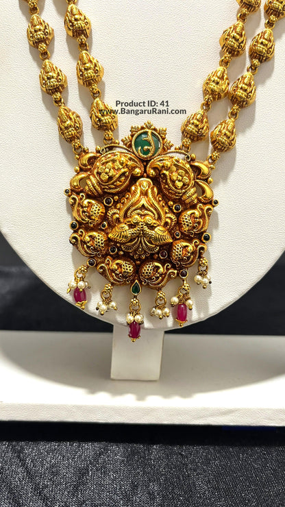 Saravana Jewellers 45.5gms SILVER HARAMS 916 Nakshi