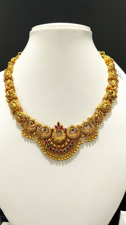 Saravana Jewellers 28.5gms SILVER NECKLACE 916 Nakshi