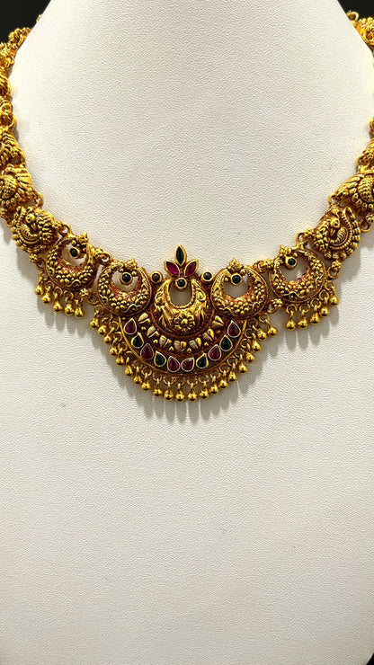 Saravana Jewellers 28.5gms SILVER NECKLACE 916 Nakshi