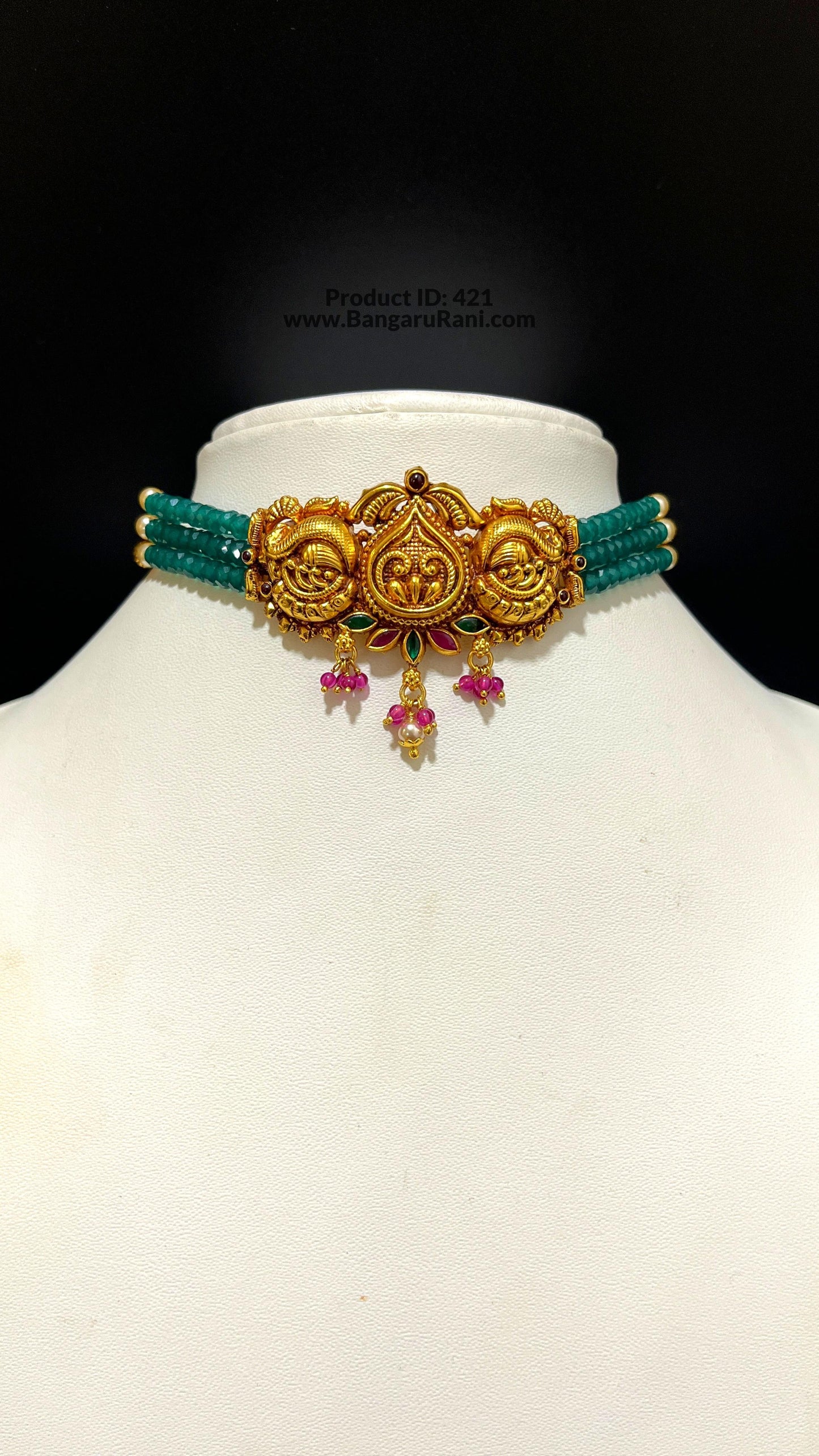 Saravana Jewellers SILVER beads choker