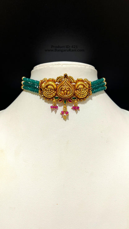 Saravana Jewellers SILVER beads choker