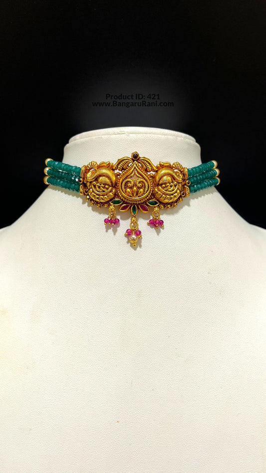 Saravana Jewellers SILVER beads choker
