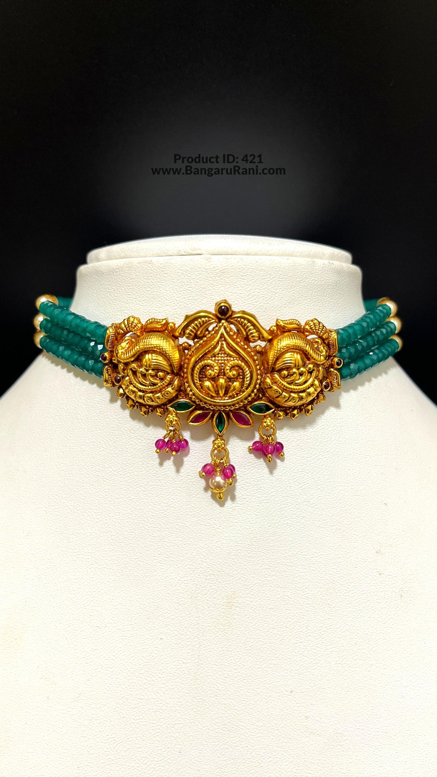 Saravana Jewellers SILVER beads choker