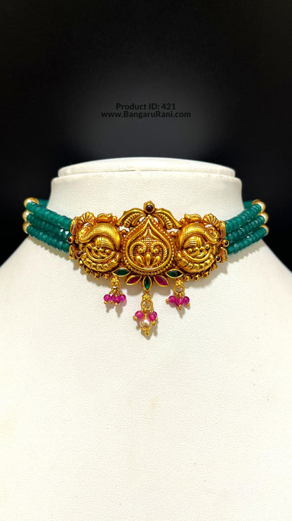 Saravana Jewellers SILVER beads choker