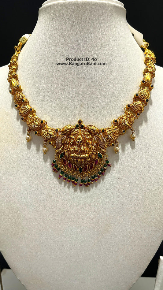 Saravana Jewellers 26gms SILVER NECKLACE 916 Nakshi