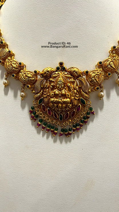 Saravana Jewellers 26gms SILVER NECKLACE 916 Nakshi