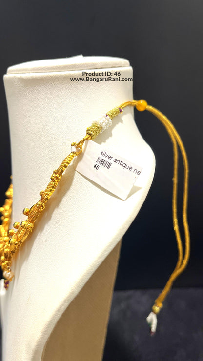 Saravana Jewellers 26gms SILVER NECKLACE 916 Nakshi