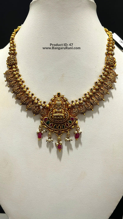 Saravana Jewellers 28gms SILVER NECKLACE 916 Nakshi