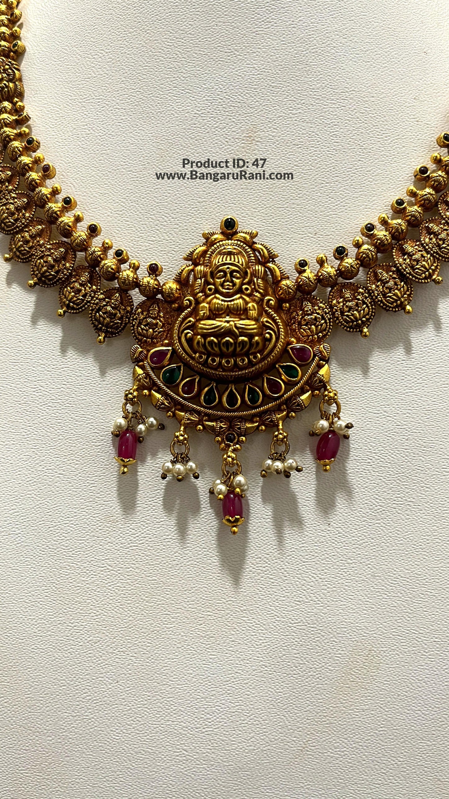 Saravana Jewellers 28gms SILVER NECKLACE 916 Nakshi