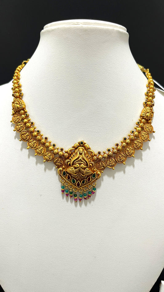 Saravana Jewellers 23.4gms SILVER NECKLACE 916 Nakshi