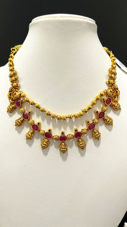 Saravana Jewellers 21.3gms SILVER NECKLACE 916 Nakshi