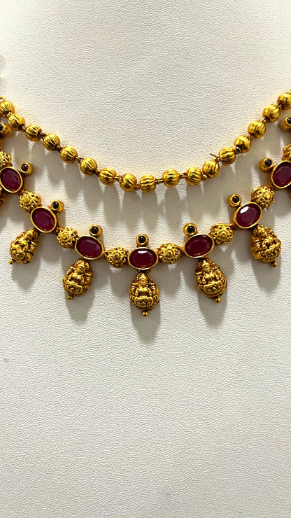 Saravana Jewellers 21.3gms SILVER NECKLACE 916 Nakshi