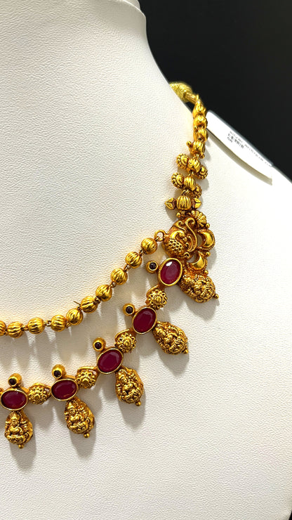 Saravana Jewellers 21.3gms SILVER NECKLACE 916 Nakshi