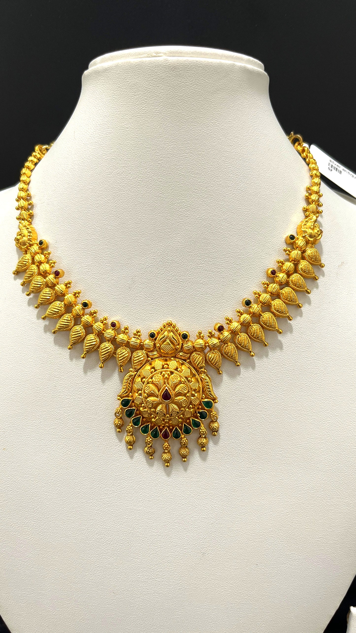 Saravana Jewellers 29.1gms SILVER NECKLACE 916 Nakshi