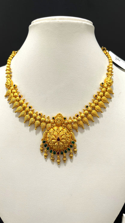 Saravana Jewellers 29.1gms SILVER NECKLACE 916 Nakshi