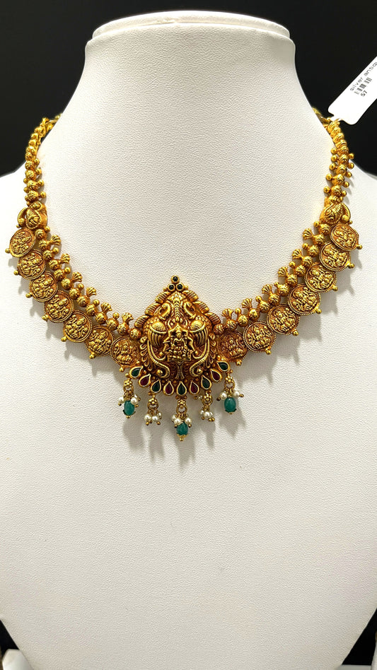 Saravana Jewellers 24.5gms SILVER NECKLACE 916 Nakshi