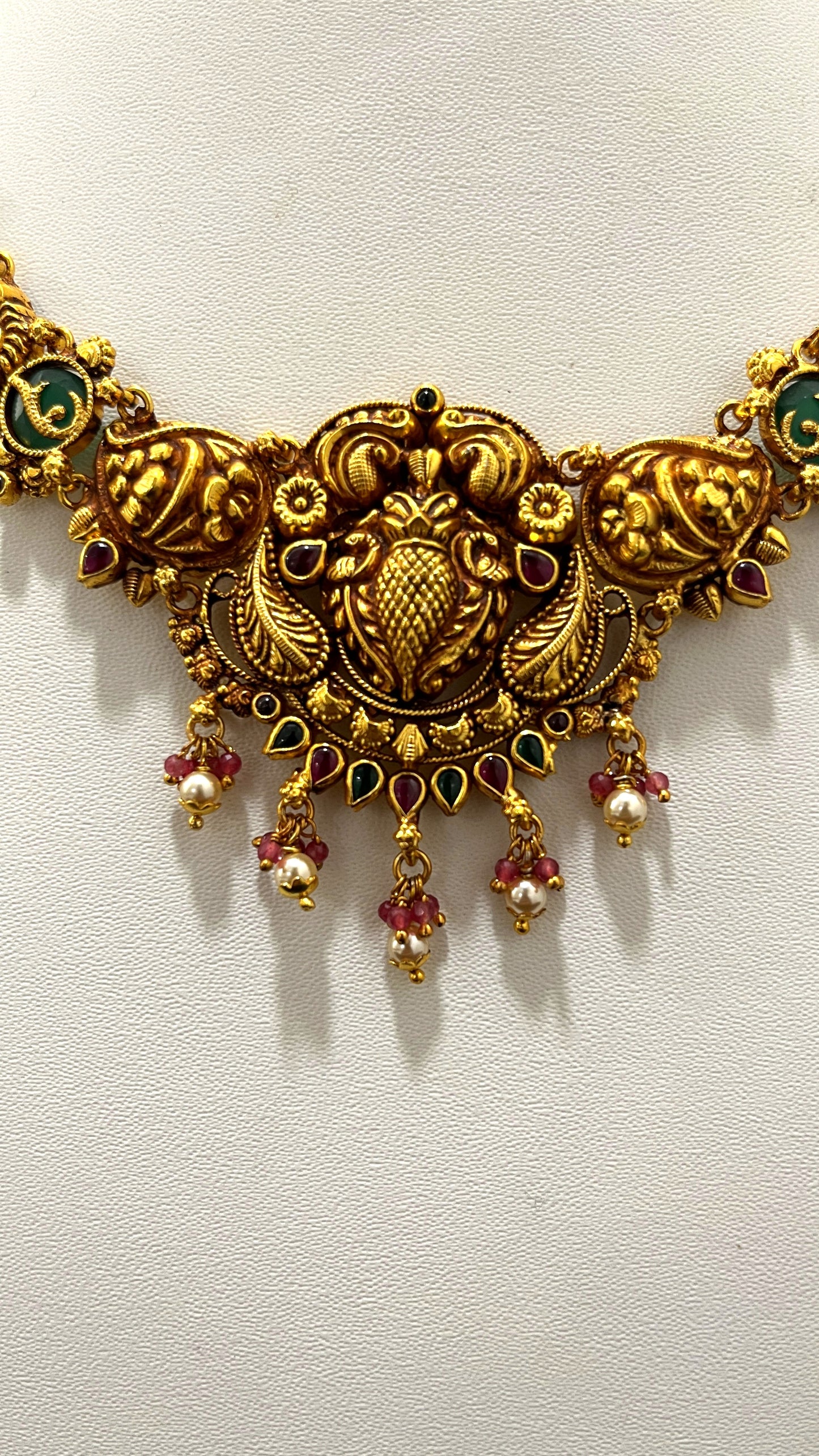 Saravana Jewellers 32.7gms SILVER NECKLACE 916 Nakshi