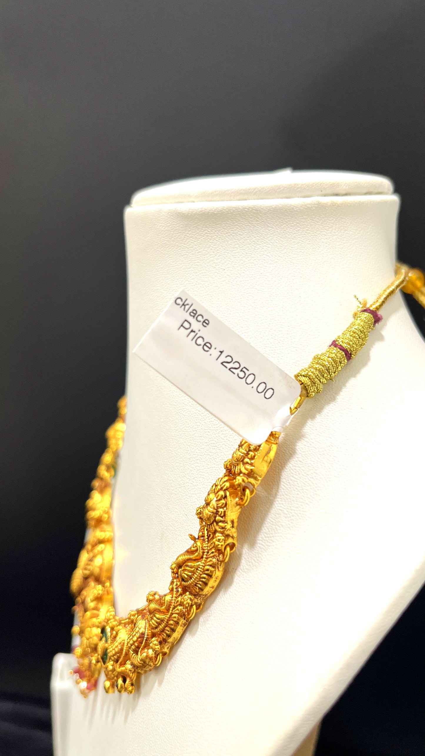 Saravana Jewellers 32.7gms SILVER NECKLACE 916 Nakshi