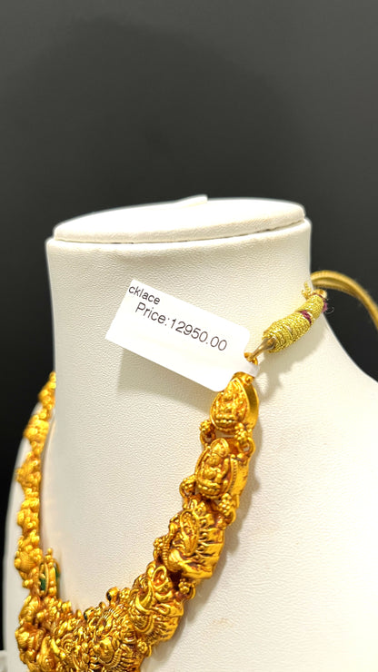 Saravana Jewellers 34.9gms SILVER NECKLACE 916 Nakshi