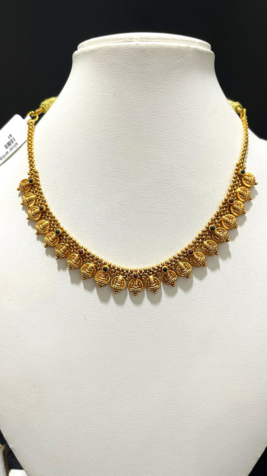 Saravana Jewellers 14.5gms SILVER NECKLACE 916 Nakshi