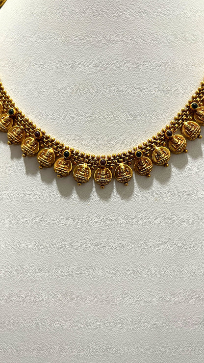 Saravana Jewellers 14.5gms SILVER NECKLACE 916 Nakshi