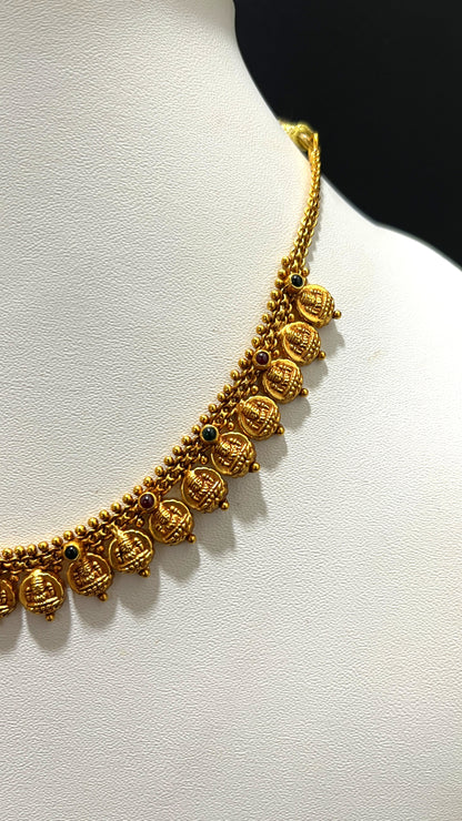 Saravana Jewellers 14.5gms SILVER NECKLACE 916 Nakshi