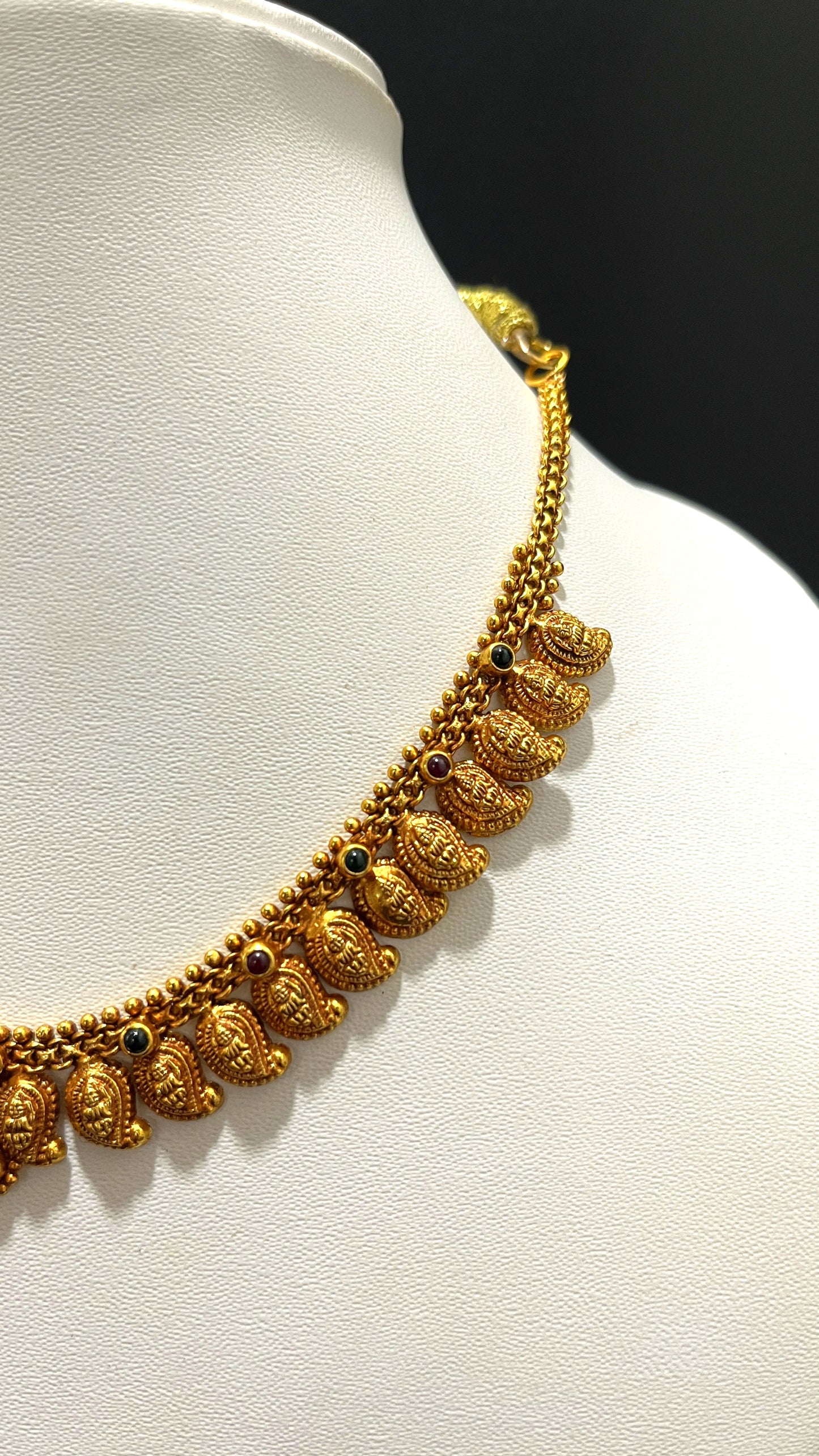 Saravana Jewellers 13.9gms SILVER NECKLACE 916 Nakshi