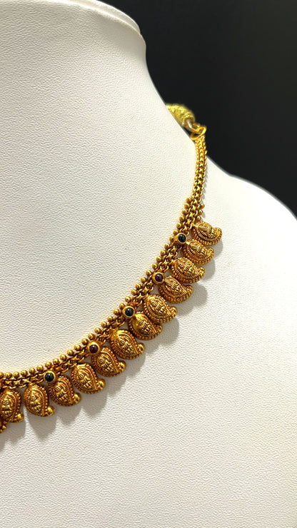 Saravana Jewellers 13.9gms SILVER NECKLACE 916 Nakshi