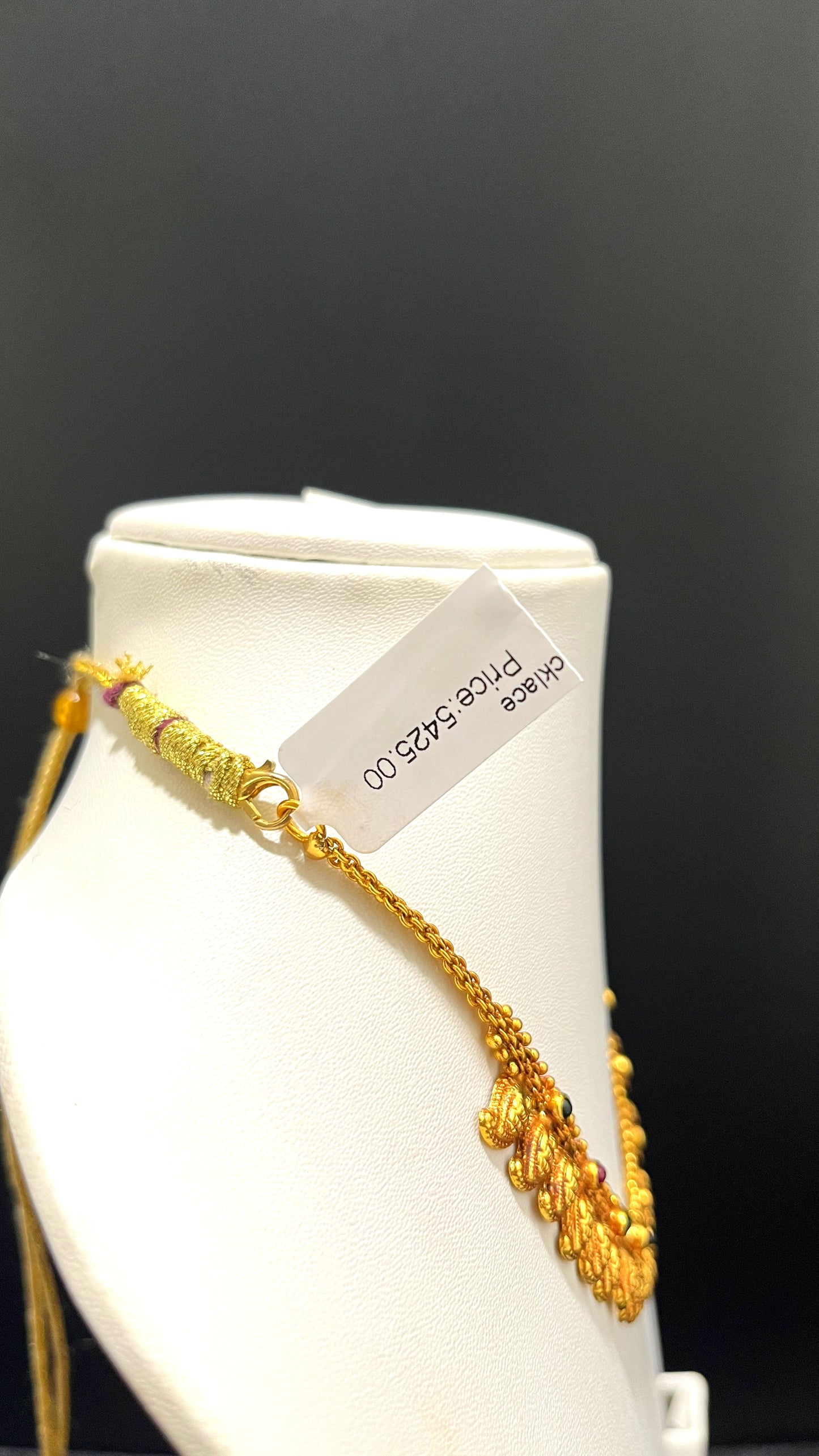 Saravana Jewellers 13.9gms SILVER NECKLACE 916 Nakshi