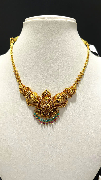 Saravana Jewellers 15.9gms SILVER NECKLACE 916 Nakshi