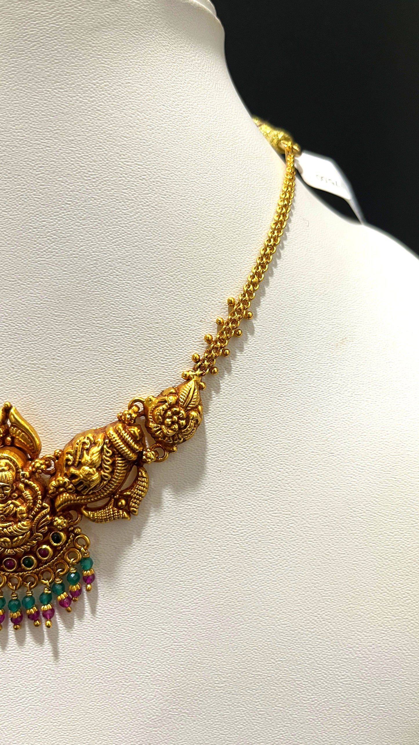 Saravana Jewellers 15.9gms SILVER NECKLACE 916 Nakshi