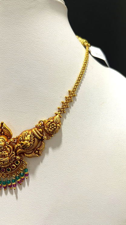 Saravana Jewellers 15.9gms SILVER NECKLACE 916 Nakshi