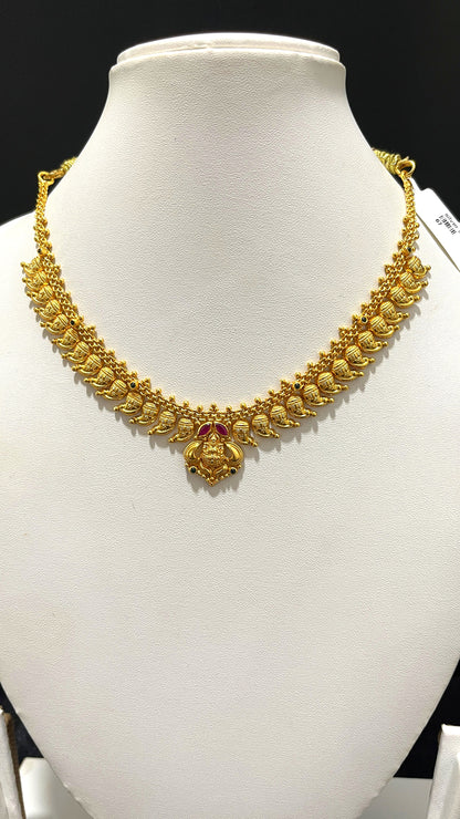 Saravana Jewellers 13gms SILVER NECKLACE 916 Nakshi