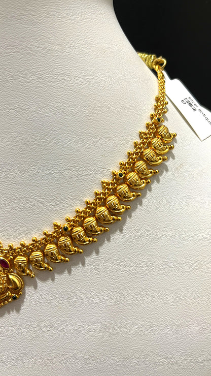 Saravana Jewellers 13gms SILVER NECKLACE 916 Nakshi