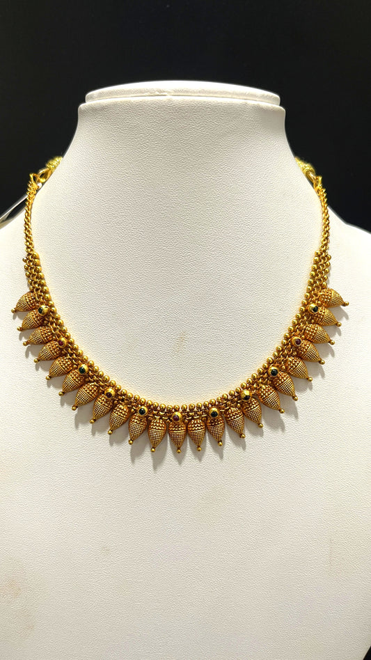 Saravana Jewellers 16.8gms SILVER NECKLACE 916 Nakshi