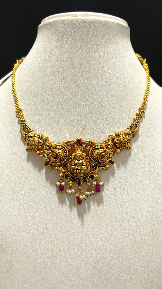 Saravana Jewellers 17.2gms SILVER NECKLACE 916 Nakshi