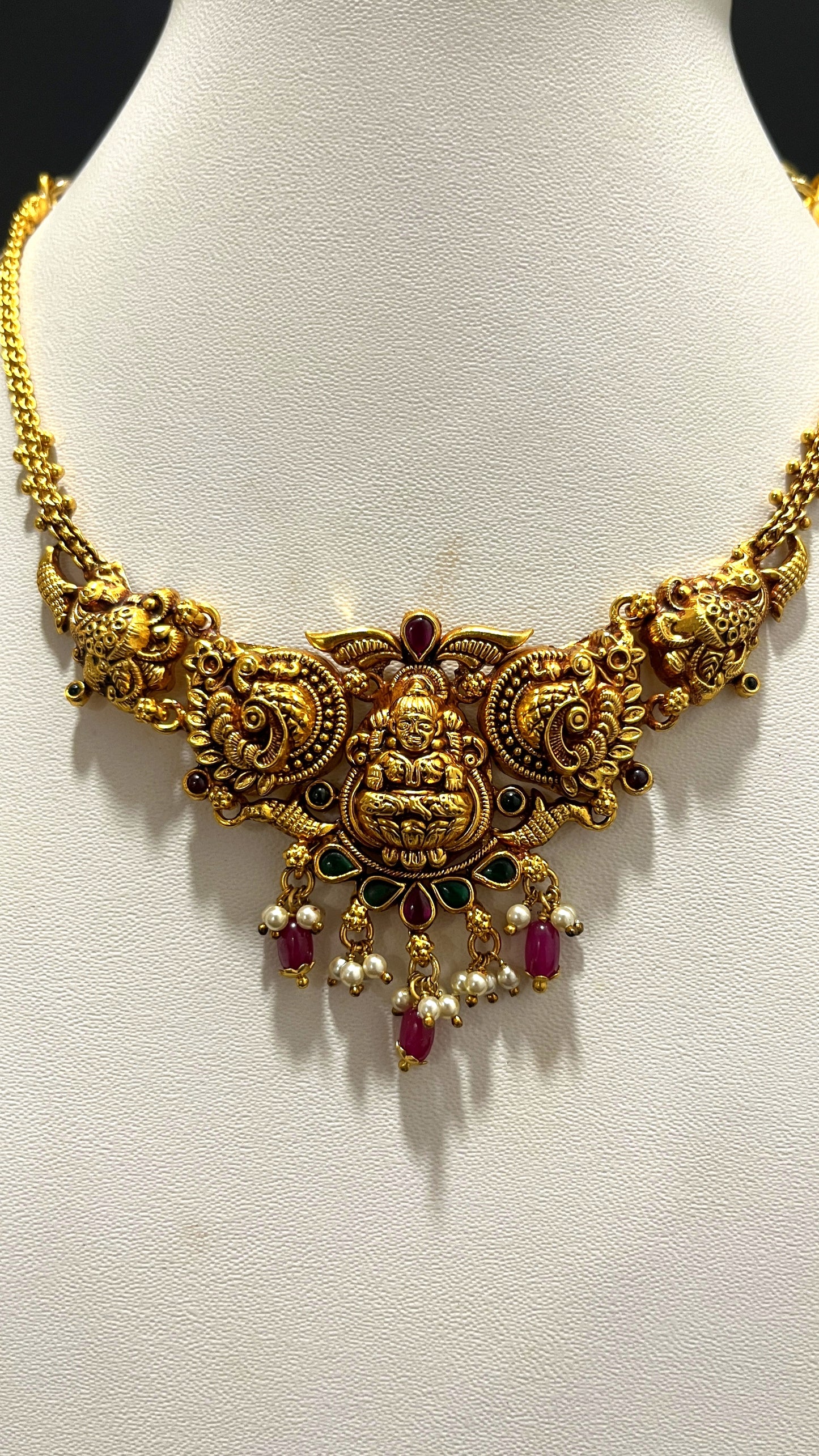 Saravana Jewellers 17.2gms SILVER NECKLACE 916 Nakshi