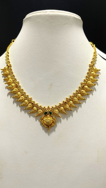 Saravana Jewellers 13.4gms SILVER NECKLACE 916 Nakshi