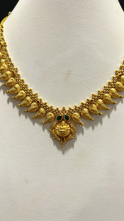 Saravana Jewellers 13.4gms SILVER NECKLACE 916 Nakshi