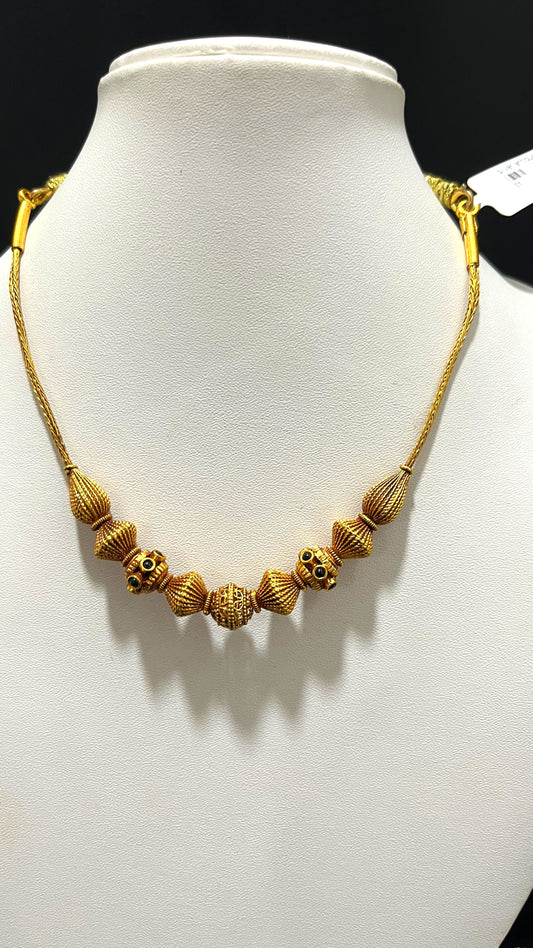 Saravana Jewellers 13gms SILVER NECKLACE 916 Nakshi