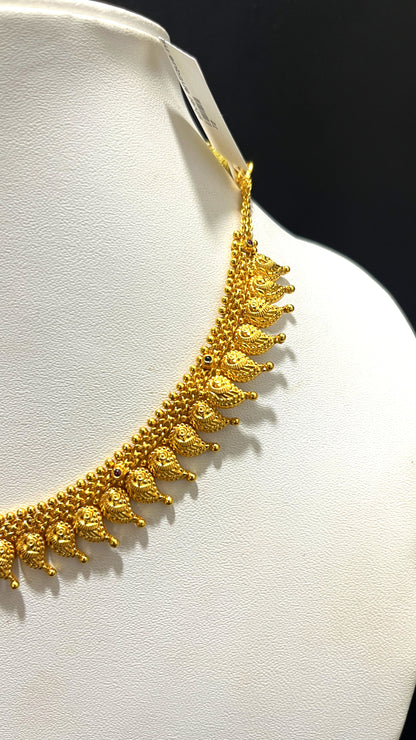 Saravana Jewellers 15.2gms SILVER NECKLACE 916 Nakshi