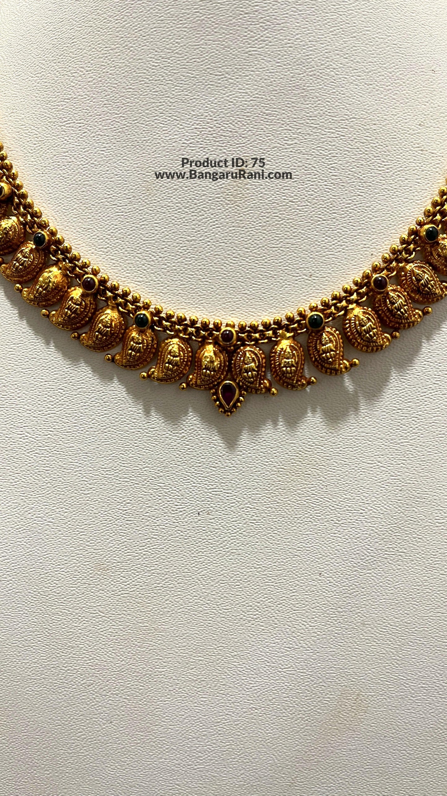 Saravana Jewellers 14.8gms SILVER NECKLACE 916 Nakshi