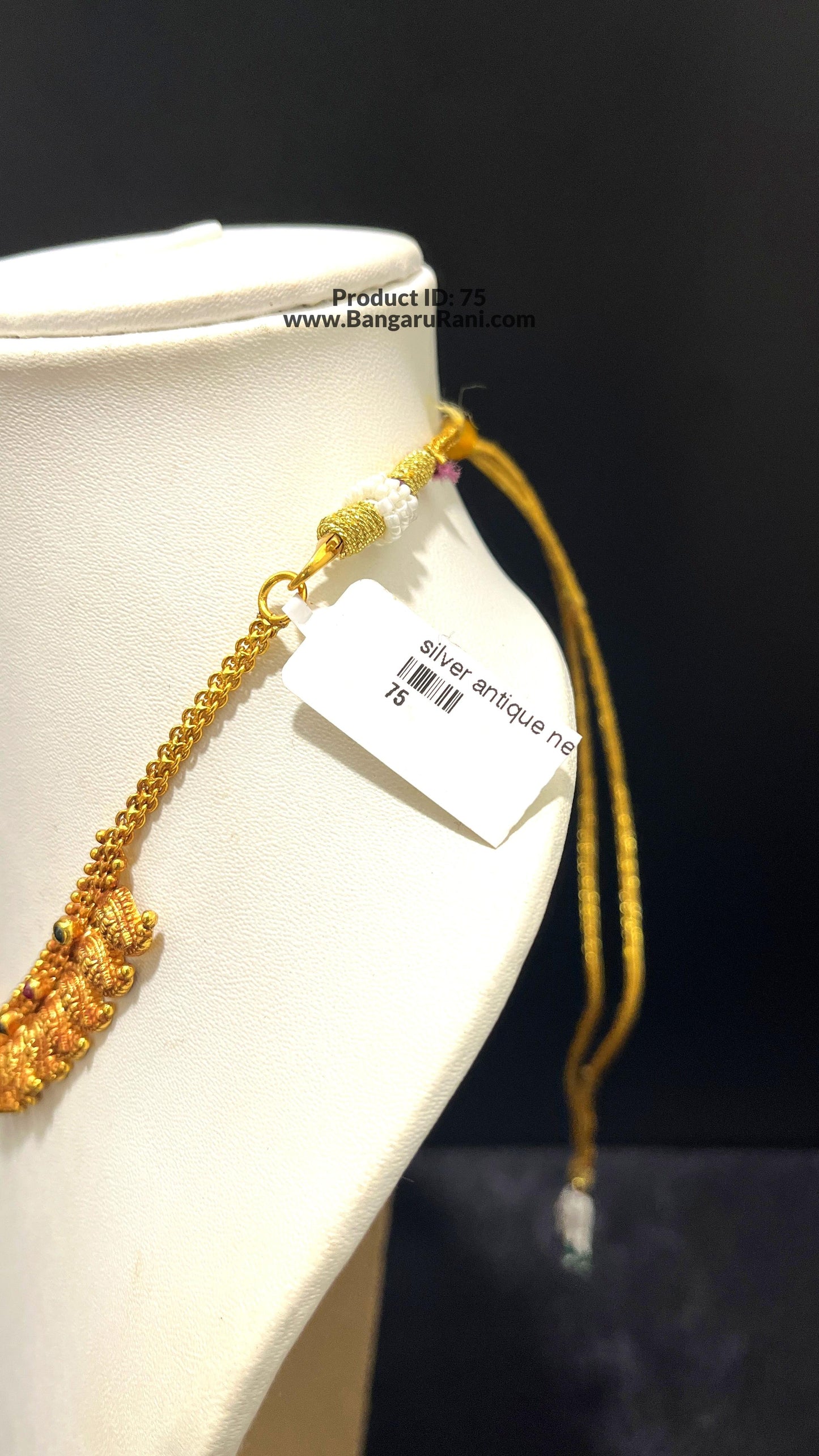 Saravana Jewellers 14.8gms SILVER NECKLACE 916 Nakshi