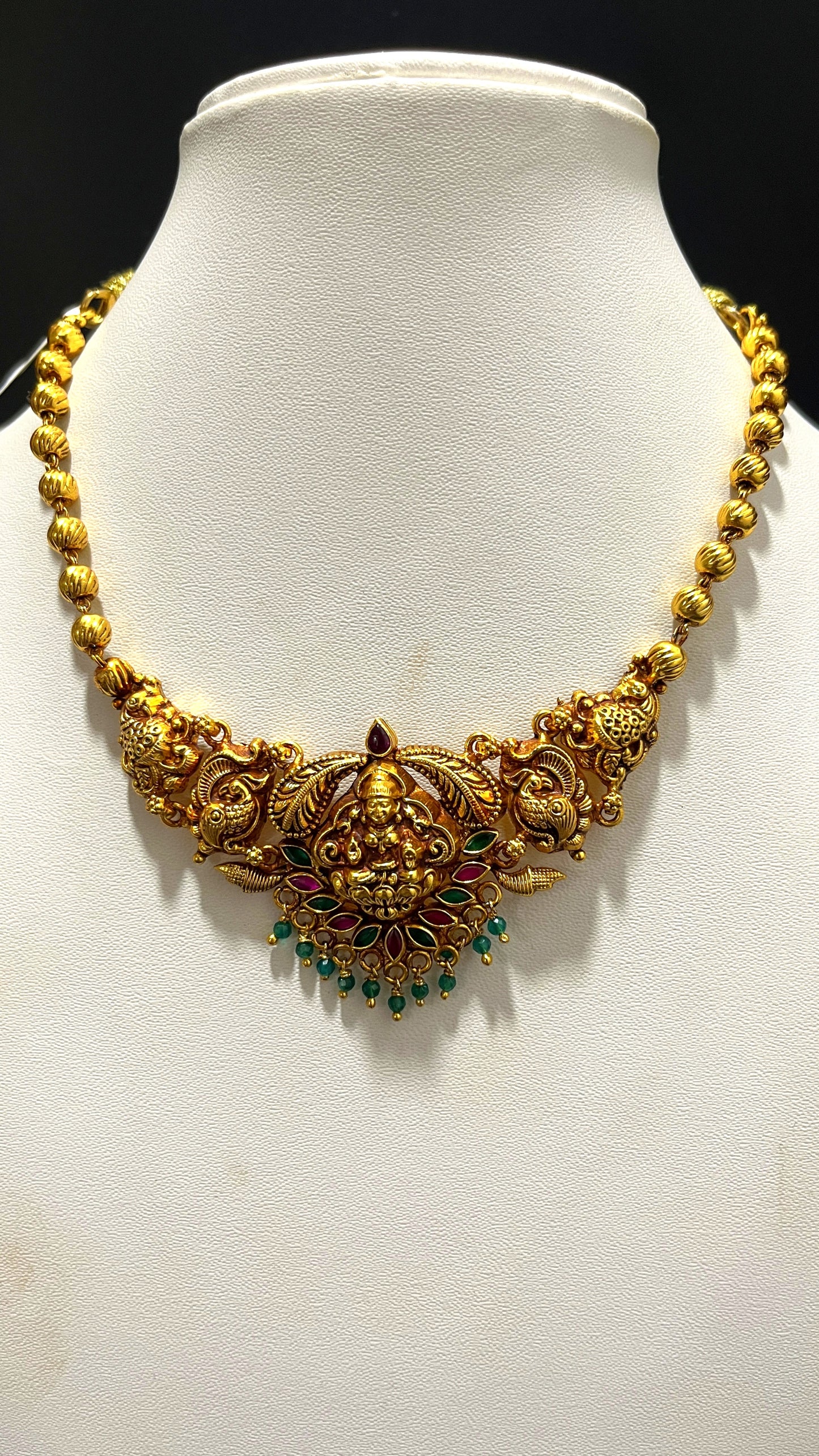 Saravana Jewellers 16.1gms SILVER NECKLACE 916 Nakshi