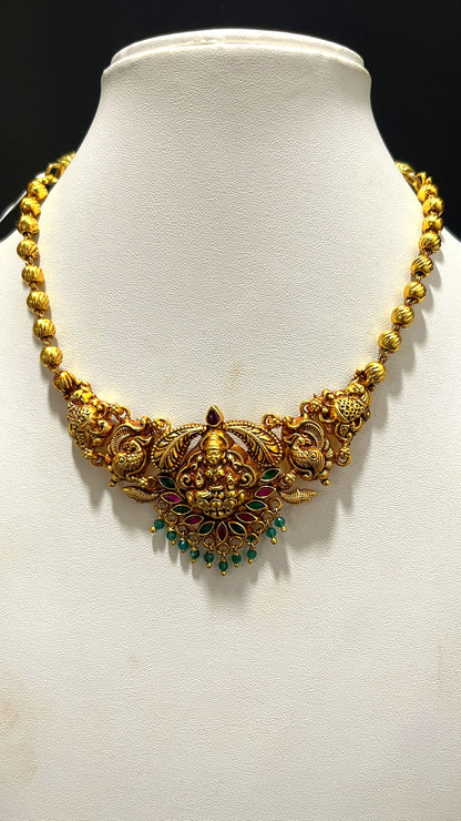 Saravana Jewellers 16.1gms SILVER NECKLACE 916 Nakshi