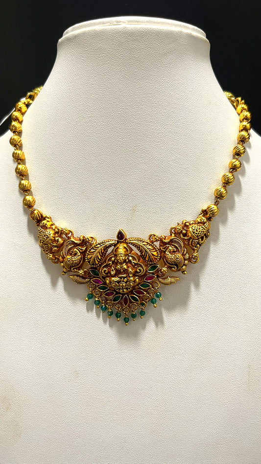 Saravana Jewellers 16.1gms SILVER NECKLACE 916 Nakshi