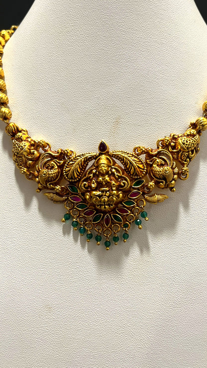 Saravana Jewellers 16.1gms SILVER NECKLACE 916 Nakshi